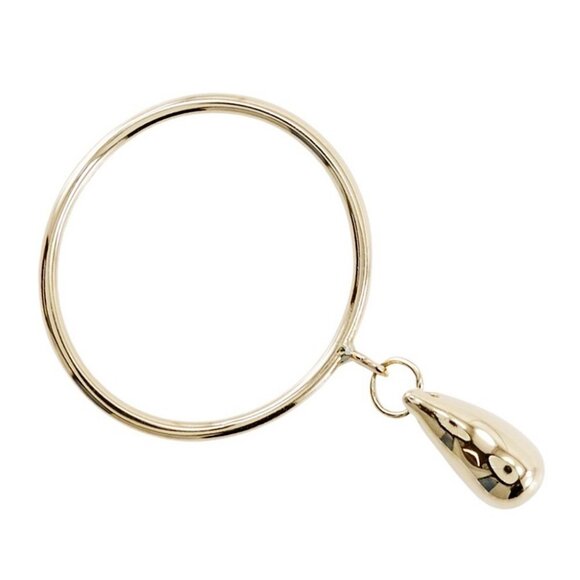 TIFFANY&Co. teardrop Ring Elsa Peretti K18 yellow gold #6.0(US Size) 2.4g ... - Picture 1 of 5